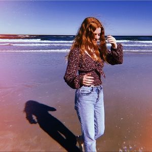 Light blue mom jeans